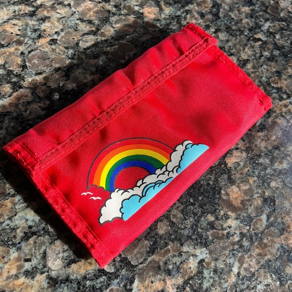 Vintage Rainbow Hook & Loop Wallet - Picture 1 of 5